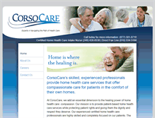 Tablet Screenshot of corsocare.com